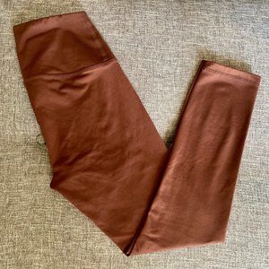 Reformation Ecostretch High Rise Cropped Legging in Chestnut XS